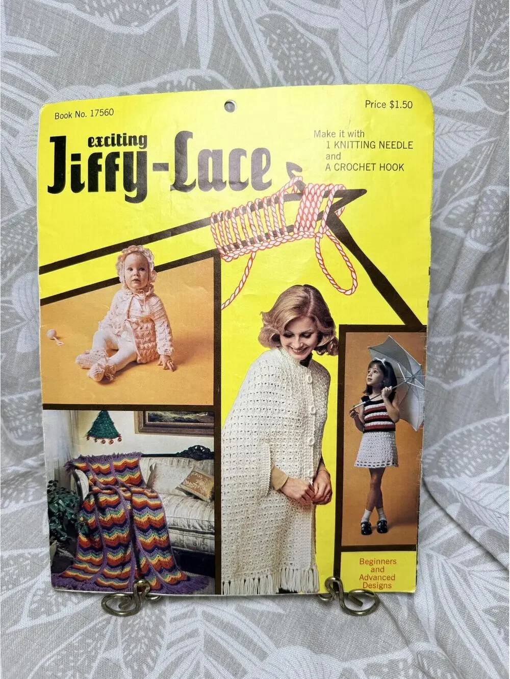 1970s Exciting Jiffy-Lace Pattern Book No. 17560 Crochet & Knitting